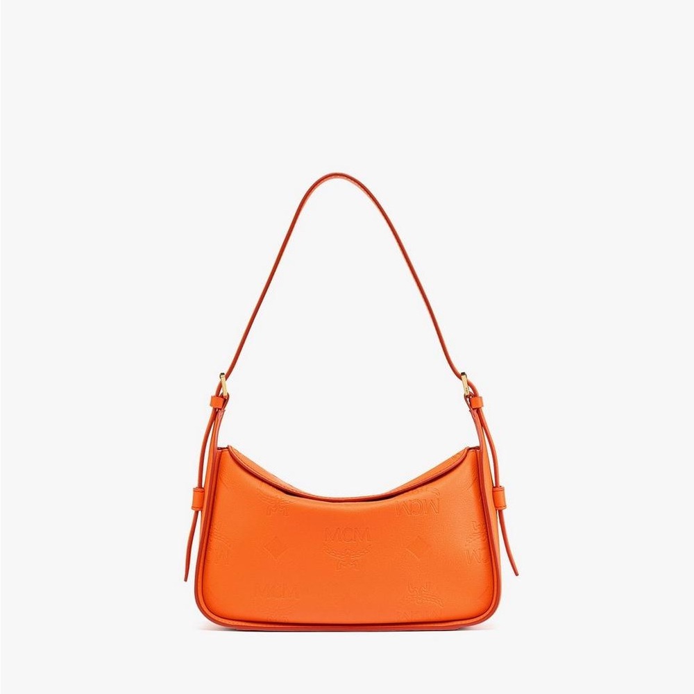 Mcm brand new AREN FLAP HOBO BAG IN EMBOSSED MONOGRAM LEATHE